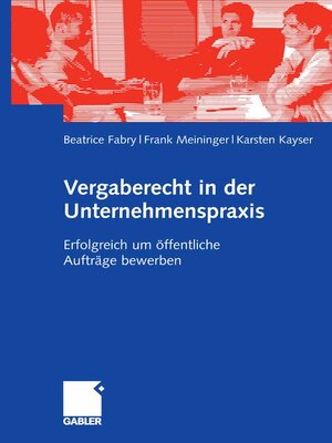 cover image of Vergaberecht in der Unternehmenspraxis